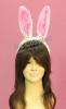 หูกระต่ายสีขาวชมพู แบบหูยาว (Long Bunny Ear Headba DE02-0004