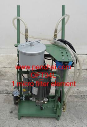 เครื่องกรองน้ำำมันไฮดรอลิค (Oil filter machine) รุ่น 4L/Min