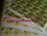 งานพิมพ์สติ๊กเกอร์ขาว/ใส พร้อมไดคัท