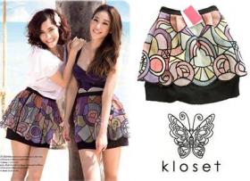 กระโปรงผ้าแก้วkloset