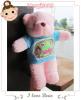 น้องหมีใส่เสื้อสกรีน รักนะจุ๊บๆ