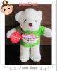 น้องหมีใส่เสื้อสกรีน Happy Birthday