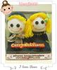 ตุ๊กตาถุงเท้า ตุ๊กตาคู่รัก Handmade พร้อมป้ายไม้