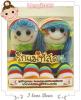 ตุ๊กตาถุงเท้า ตุ๊กตาคู่รัก Handmade พร้อมป้ายไม้