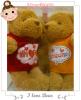 หมีคู่รัก สกรีน เค้า ตัวเอง และเค้ารักตัวเองนะ