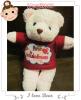 น้องหมีใ่ส่เสื้อสกรีน รักนะแต่ไม่กล้าบอก