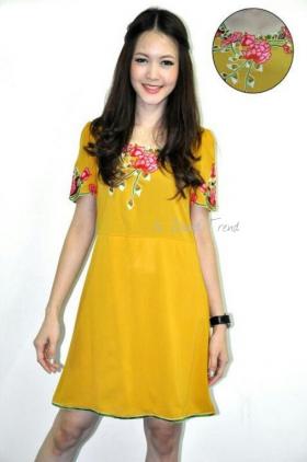 มินิเดรส งานสวยคัตติ้งเนียบ >>>> ขายแล้วค่ะ  