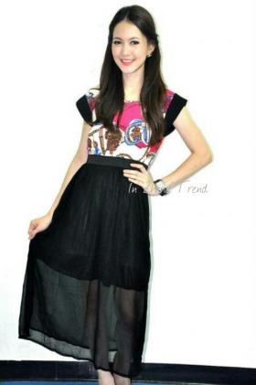 เดรสยาว เสริมบ่า เก๋เนาะ