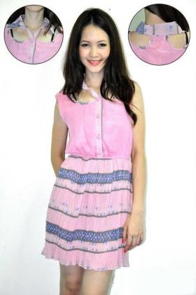 มินิเดรส น่ารักเก๋ๆ  งานละเอียดมากค่ะ  >>>> ขายแล้วค่ะ  