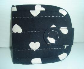 กระเป๋าสตางค์handmade ลายหัวใจ