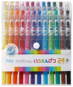 Pilot Frixion Pencil Color 0.7mm pack 24 ด้าม