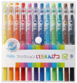 Pilot Frixion Pencil Color 0.7mm แพ็ค 12 สี