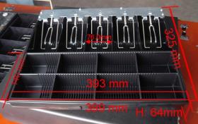 ขาย CashDrawer Cash Tray ที่หนีบแบงค์เป็นเหล็ก 5ช่องแบงค์ 8 ช่องเหรียญ ขนาด กว้าง 399 มม.ยาว 325 มม.สูง 64 มม.