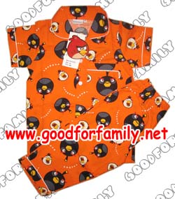 ชุดนอน แขนสั้น-ขายาว Angry Birds สีส้ม แองกรี้เบิร์ด แองกี้เบิร์ด แองกรีย์เบิร์ด แองกีย์เบิร์ด เสื้อผ้าเด็กผู้ชาย รหัส pyjagb035,036,037
