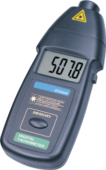 DT02-เครื่องวัดความเร็วรอบ Digital laser Tachometer RPM meter DT-2234C