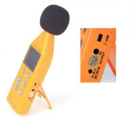 SM02 เครื่องวัดความดังเสียง Digital Sound Pressure Level Meter Noise Decibel 130 dB
