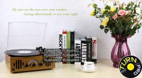 เครื่องเล่นแผ่นเสียง ลำโพงในตัว วิทยุFM/AM