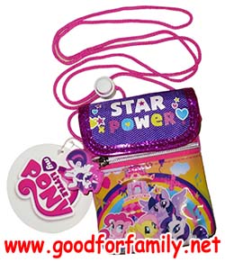 กระเป๋าคล้องคอ Little Pony Star Power สีชมพู กระเป๋ามือถือ กระเป๋าเด็ก กระเป๋าใส่ของ ของใช้เด็ก โพนี่ รหัส bckslipny001