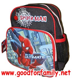 กระเป๋าเป้ 10 นิ้ว Spiderman Be the Ultimate สีดำ สไปเดอร์แมน กระเป๋าสะพายหลัง กระเป๋านักเรียน เป้ กระเป๋าเด็ก รหัส bckpckspi012