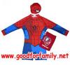 ชุดว่ายน้ำเด็ก Wetsuit แขนยาว Spiderman สีแดง-น้ำเงิน หมวกว่ายน้ำ เว็ทสูทเด็ก บอดี้สูทเด็ก เสื้อผ้าเด็ก สไปเดอร์แมน ชุดว่ายน้ำเด็กผู้ชาย รหัส swmspi010
