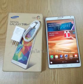 * * * ขาย แล้ว ครับ  * * * Samsung Tab S 8.4 สีขาวขอบทอง สภาพสวย