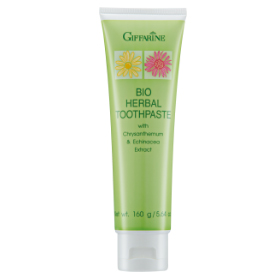 กิฟฟารีน ยาสีฟันสมุนไพรผสมสารสกัดจากดอกเก๊กฮวย อิชินาเซียและStay-C 50 Bio Herbal Toothpaste with Chrysanthemum Echineacea Extract & Stay-C 50 