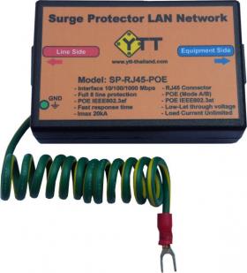 เครื่องป้องกันฟ้าผ่าสายแลน (Surge Protector LAN Network) รุ่น SP-20-RJ45-POE