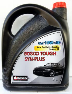 น้ำมันเครื่องเบนซินกึ่งสังเคราะห์ Bosco Tough Syn-Plus 10W-40