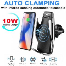 ที่ชาร์จมือถือไร้สายในรถยนต์มาตรฐาน Qi ระบบ Quick charge (CAR-(เก็บเงินปลายทาง) 