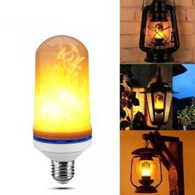 หลอดไฟเปลวไฟ (Fire LED Buld) เซ็นเซอร์แรงโน้มถ่วงเพื่อให้เปลวไฟยังคงพุ่งขึ้นด้านบน (HME-5001)(เก็บเงินปลายทาง ค่าจัดส่ง 60 บาท)