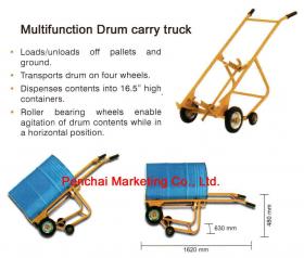 รถเข็นถังเหล็ก ยก ลาก เทได้, Multi Function Drum Carry Truck MF Series