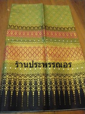 ผ้าพิมพ์ทอง เนื้อดี สีสันสดใส หน้ากว้าง 2 เมตร