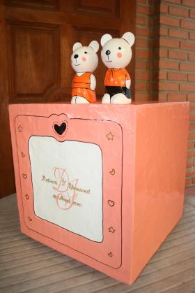 ขาย cj handmade wedding box twin bears