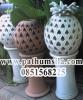 โคมไฟสับปะรด 40*65 cm  Lamp Pineapple สีทราย ดินเผา 