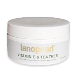 lanopearl ลาโนเพิร์ล วิตามินอี & ที ทรี เฟเชียล คลีนเซอร์ ครีมทำความสะอาดผิวหน้า