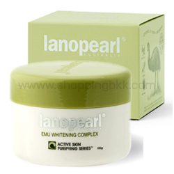 lanopearl ลาโนเพิร์ล อีมู ไวท์เทนนิ่ง คอมเพล็กซ์ ขาวเนียนใส ด้วยอีมู สำหรับกลางคืน