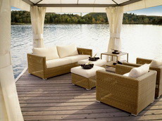 ชุดโซฟาเข้ามุม Rattan Sofa Set