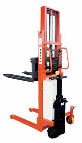 รถยกสูงระบบเดินหน้าถอยหลังไฟฟ้า ยี่ห้อไททัน (Titan Semi Drive Electric Stacker)