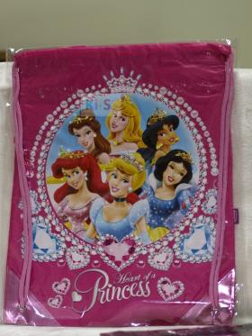 ถุงผ้าหูรูด ลายการ์ตูน Princess 3
