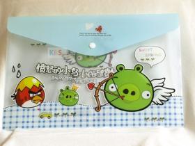 ซองพลาสิกใส่เอกสาร ลายการ์ตูน Angry Birds - Cupid Pig