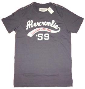 ขาย เสื้อยืด Abercrombie Aber สีเทา ขนาด M