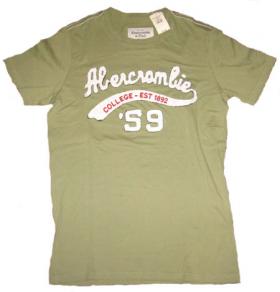ขาย เสื้อยืด Aber A & fitch T shirt สีเขียว ขนาด M