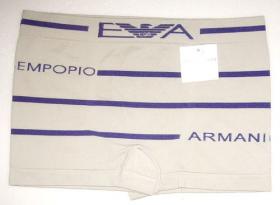 บ๊อกเซอร์ Emporio Armani สีเทาลายม่วง ขนาด M