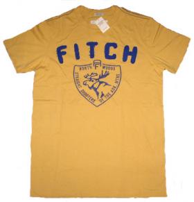 ขายเสื้อยืด Abercrombie Aber สีเหลือง ขนาด M