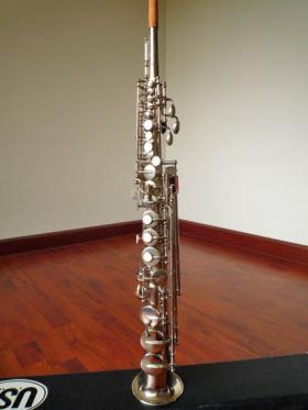 ขาย แซ็กโซโฟน มือสอง Soprano Saxophone สีเงิน