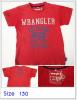 ขายเสื้อยืดสีแดง ยี่ห้อ Wrangler  Size 130 สภาพดีสีสวย
