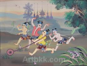 ขายภาพวาดจิรตกรรมไทย