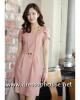 dressuphouse เดรสทำงาน เนื้อดี สีชมพูกะปิ (530pk)