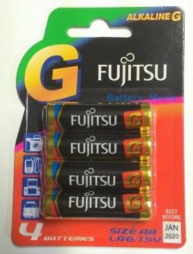 ถ่านอัลคาไลน์ Fujitsu LR6G(4B) ขนาด AA 1.5V แพค 4 ก้อน