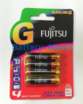 ถ่านอัลคาไลน์ Fujitsu LR03G(4B) ขนาด AAA 1.5V แพค 4 ก้อน